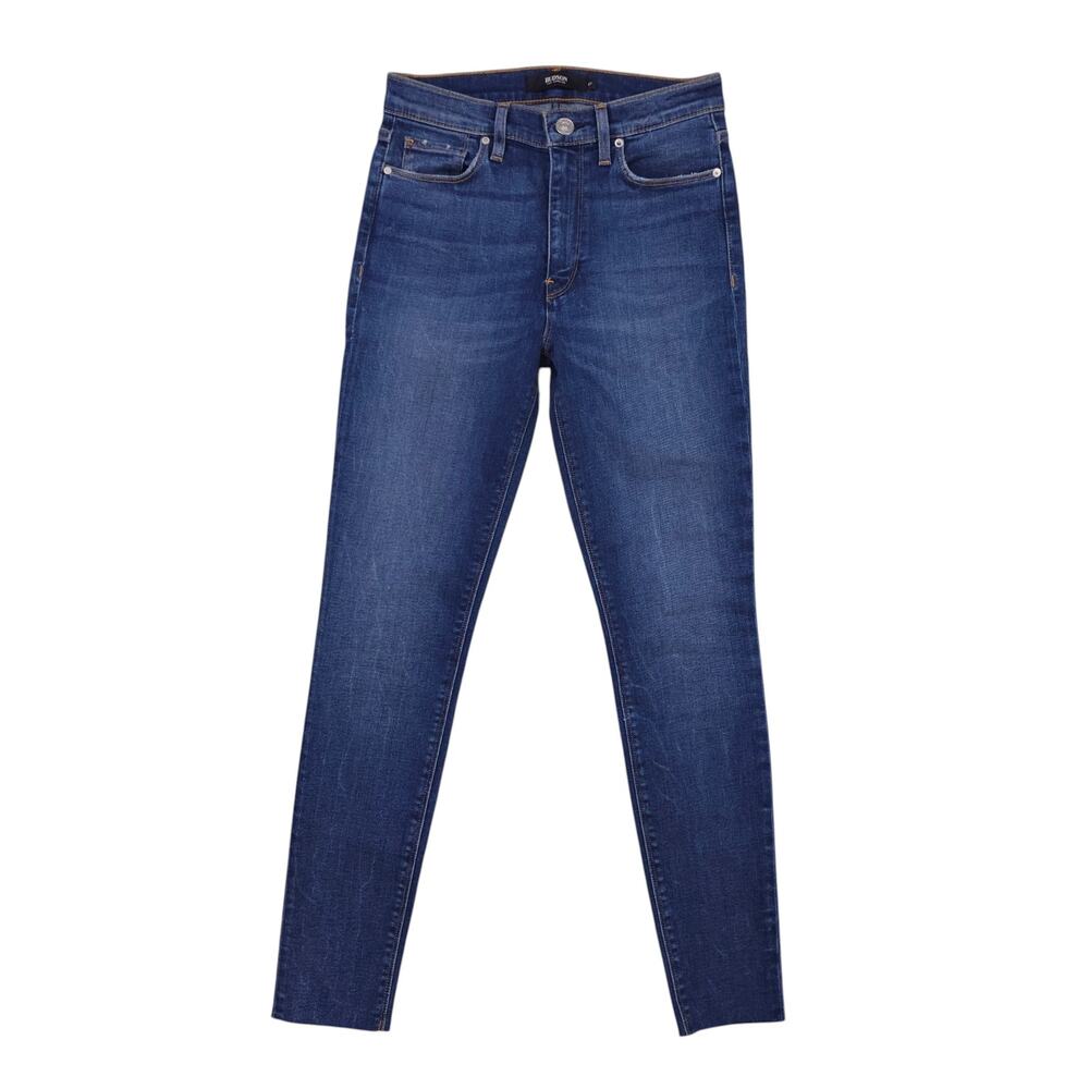 Hudson Barbara High Waist Super Skinny Jeans Blue Sz 27